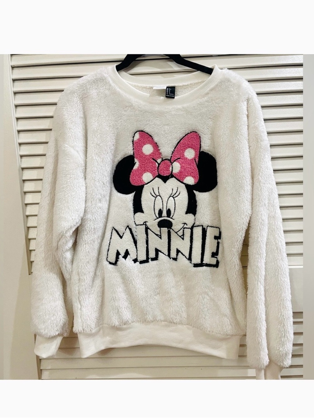 Disney Minnie Mouse White Fleece Pullover‎